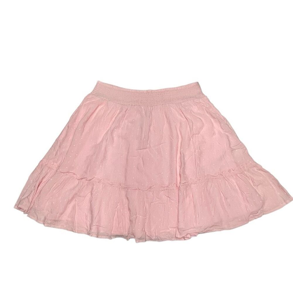 Torrid Bubble Gum Pink Clip Dot Circle Mini Skirt N0602